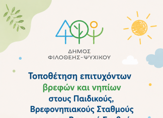 Φιλοθέη-Ψυχικό: Αναρτήθηκαν οι λίστες για παιδικούς και βρεφονηπιακούς σταθμούς